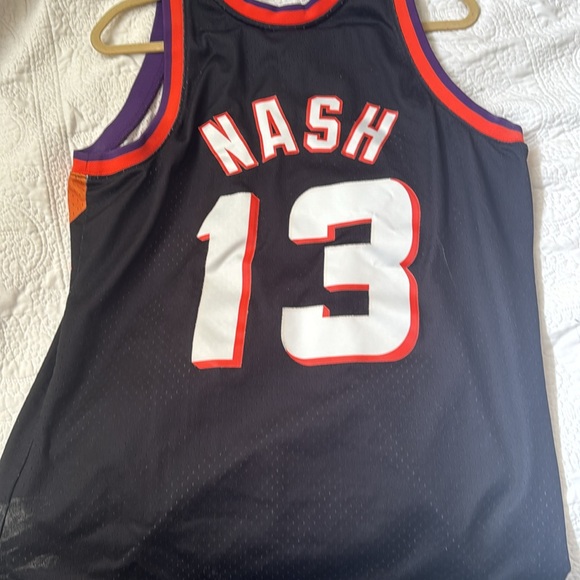 ‘96-‘97 mitchell & ness hardwood classics black steve nash jersey. - Picture 2 of 5